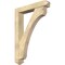 Ekena Millwork Legacy Arts and Crafts Rough Sawn Bracket w/ Offset Brace, Douglas Fir, 6"W x 32"D x 44"H BKT0604X32X44LEC03RDF - alternate 1